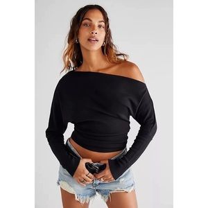 NWT Free People Fuji Thermal in Black XS